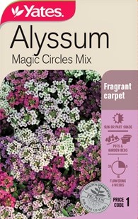 ALYSSUM MAGIC CIRCLES MIX SEED PACKET
